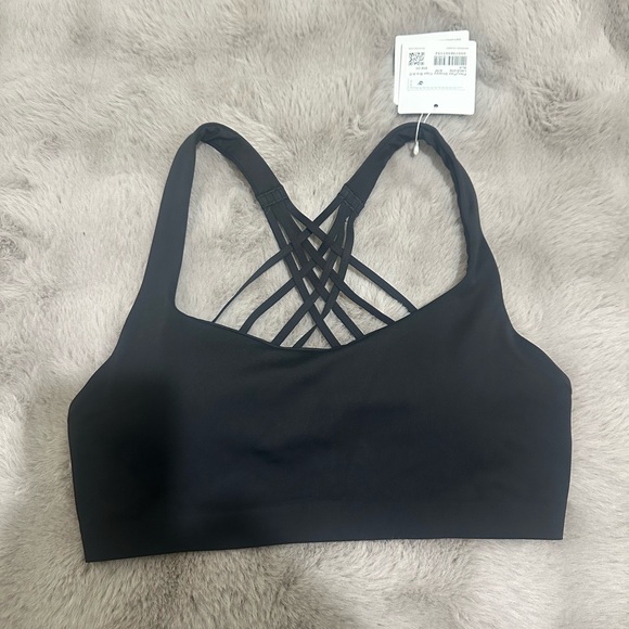 NWT Lululemon Flexy Flex Strappy Yoga Bra A-C Cups Black Size S/M - Picture 7 of 7